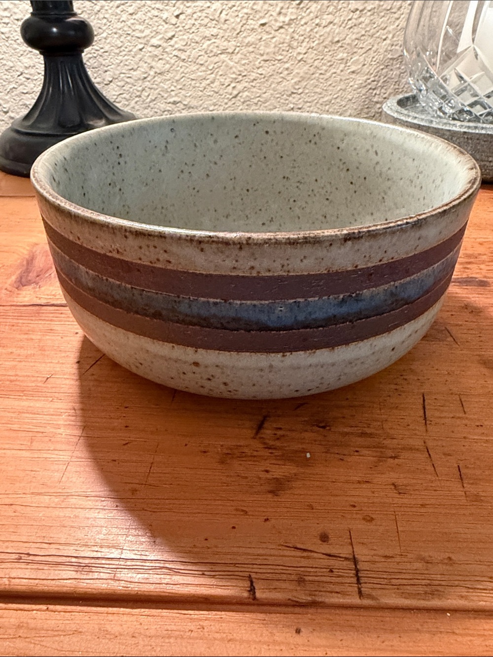 Vintage Japanese Otagiri Handcrafted Speckled Stoneware Bowl